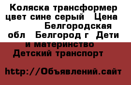 Коляска трансформер цвет сине-серый › Цена ­ 2 000 - Белгородская обл., Белгород г. Дети и материнство » Детский транспорт   